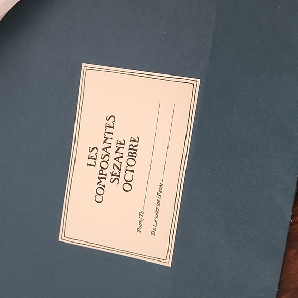 SEZANE Blue Paper Gift Bag Tissue Wrap for Scarf Pouch Purse Wrapping France - Picture 8 of 10